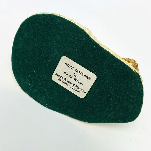 Vintage 1980 David Winter Rose Cottage Hand-Painted House Figurine Great Britain - Picture 9 of 12